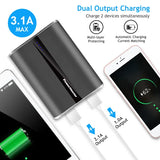 12000mAh Portable Charger With Dual USB Ports 3.1A Output Power Bank Ultra-Compact External Battery Pack