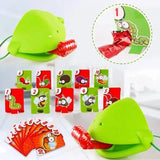 Board Games for Children Family Party Toys Frog Mask Wagging Tongue Lick Cards Antistress Funny Desktop Puzzle Game Toys