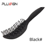 Styling Curly Hair Brush Salon Massager Comb Brush Detangling Drying Brush Anti Static Curved Vent Brush Scalp Massage Comb