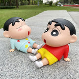 Cartoon Mobile Phone Crayon Shin Chan Holder Originality Anime periphery Desktop Ornaments Cute Holiday Gift For Boys And Girls