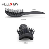 Styling Curly Hair Brush Salon Massager Comb Brush Detangling Drying Brush Anti Static Curved Vent Brush Scalp Massage Comb