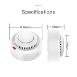 360° Comprehensive Detection, Tuya Smart WiFi Smoke Detector, Remote Monitoring Of Home Safety, Compatible With Alexa And Google