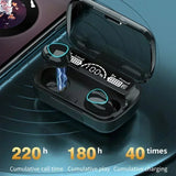 New TWS Bluetooth Earphones Handfree LED Stereo Music Wireless Earbuds Waterproof Gaming Headset for smartphones