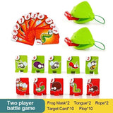 Board Games for Children Family Party Toys Frog Mask Wagging Tongue Lick Cards Antistress Funny Desktop Puzzle Game Toys