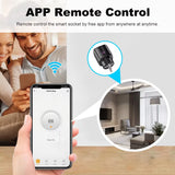 WiFi 20A Socket With Power Monitoring Tuya Smart EU Plug Timer Child Lock Outlet Google Home Alice SmartThings Alexa