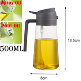 Plastic Spray Oil Sprayer Bottle Spray Oil Dispenser Oil Jar Cruet BBQ Kitchen Baking Roasting Picnic Kitchen Tool