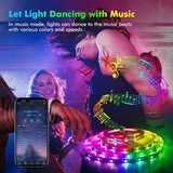 Bluetooth USB 5V RGB LED Strip Light 5050 Controller 5M Flexible Diode Lamp Tape Lights TV Background Lighting Desk Room Decor
