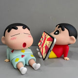 Cartoon Mobile Phone Crayon Shin Chan Holder Originality Anime periphery Desktop Ornaments Cute Holiday Gift For Boys And Girls