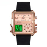 Moment Beauty Multifunctional Watch Men's Watch Three-movement Electronic Watch Waterproof South East Asia Foreign Trade Explo