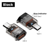 120W Fast Charging USB 3.2 to Type C Adapter OTG 10GB High Speed Data Audio Transfer For PC Tablet Xiaomi Huawei USB C Converter