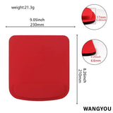 Foam Wrist Mouse Pad Simple Solid Color Comfortable Thick Sponge Mouse Gaming Pc Keyboard Desk Mat 210X230MM