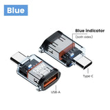 120W Fast Charging USB 3.2 to Type C Adapter OTG 10GB High Speed Data Audio Transfer For PC Tablet Xiaomi Huawei USB C Converter