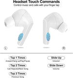 Wireless Earbuds, 5.4 Bluetooth Headphones With Touch Screen Ear Buds, ANC ENC Noise Cancelling Earbuds Headphones With Microphone, Wireless Bluetooth In Ear Earphones For Android IOS Phones